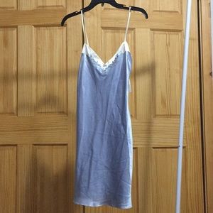 Baby blue slip dress